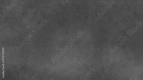 Blank black background vector illustration with vintage distressed grunge texture and dark gray charcoal color paint