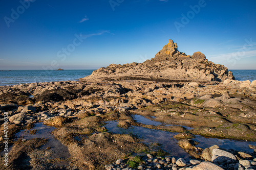 Saint-Quay Portrieux beaches and granite coast, Brittany, France