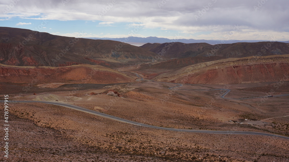 road through high altitude landscape in argentina road through high altitude landscape in argentina