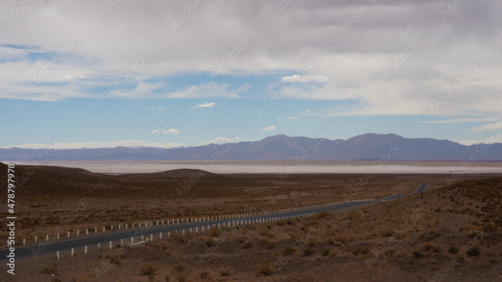 Salt lake in northern argentina Salinas Grandes