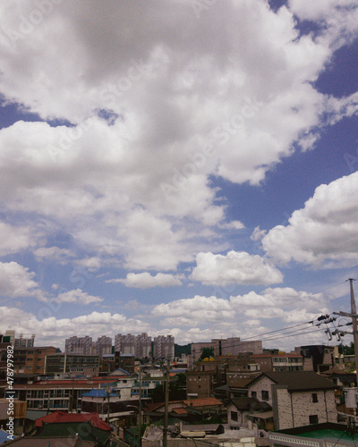 clouds over the city
