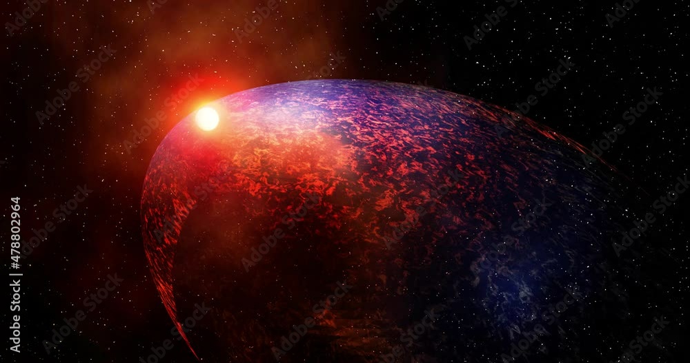 Video 3d rendering dell'espansione dell'universo