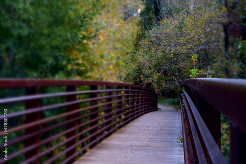 Bridge Path to Arizona's Autumn