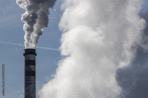 Bilde på lerret Industrial air pollution
