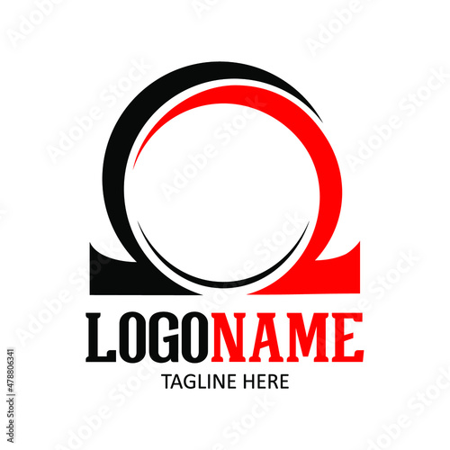 Omega Logo Design Vector Template. Modern Design. Omega Logo. Vector Illustration
