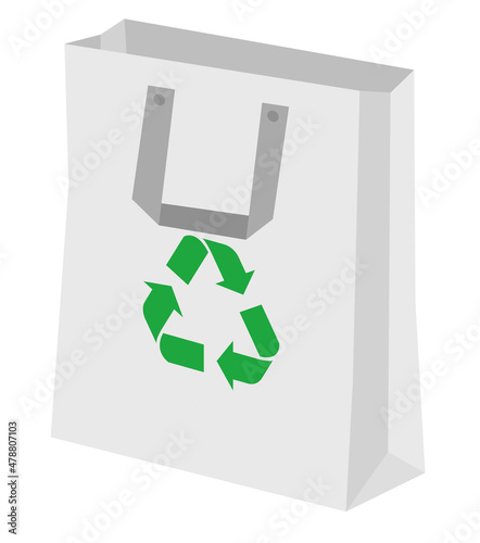 Sac Papier blanc Recyclage 6