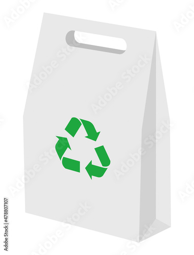 Sac Papier blanc Recyclage 7