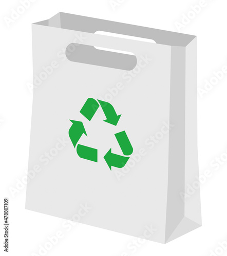 Sac Papier blanc Recyclage 2