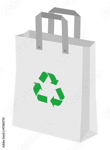 Sac Papier blanc Recyclage 5