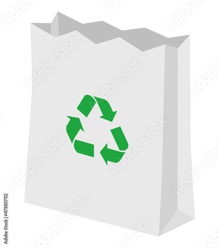 Sac Papier blanc Recyclage 1
