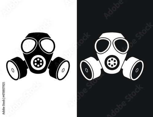 gas mask isolated on white