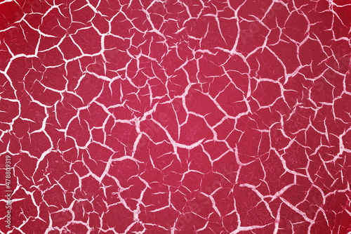The red crack abstract background