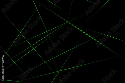 Abstract black with green lines, triangles background modern design. Vector illustration EPS 10. © Yuriy