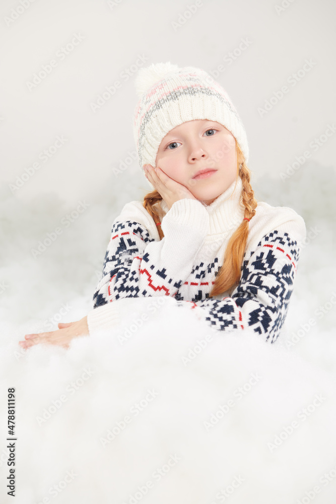 girl in stylish winter clothes girl in stylish winter clothes