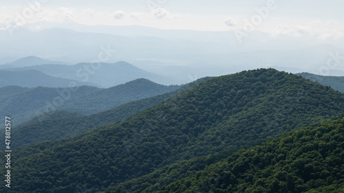 Appalachian Mountain View Along the Blue Ridge Parkway © rck