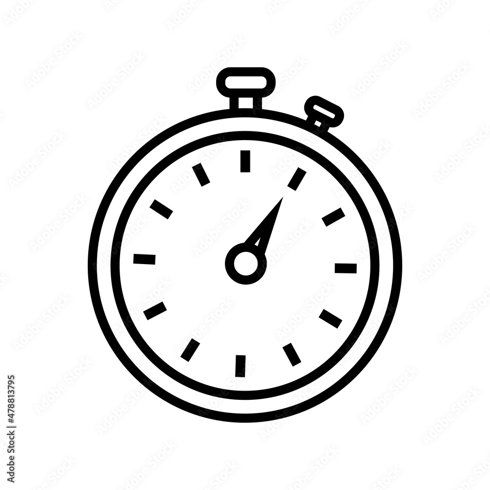 Stopwatch icon. Timer icon vector illustration, Pixel perfect vector graphics Stopwatch icon. Timer icon vector illustration, Pixel perfect vector graphics
