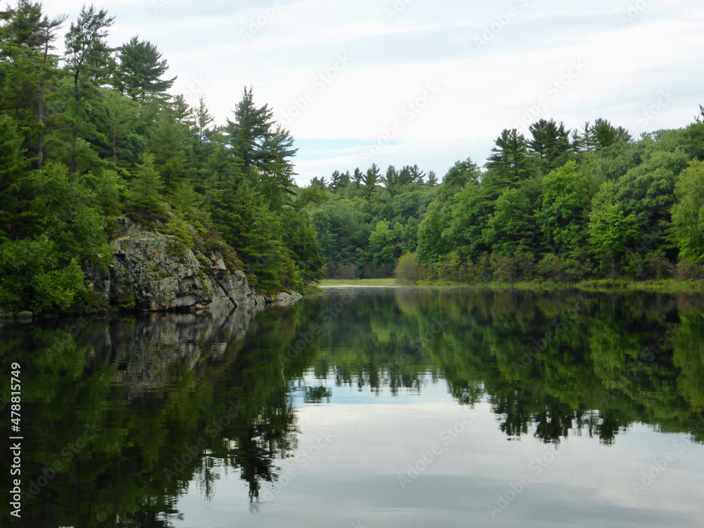 Reflections in Shotgun Bay, The Massasauga Provincial Park, Georgian Bay Ontario Canada
