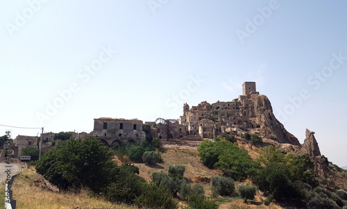 ITALY-Craco  from a ghost town to a film set in the Basilicata region. In 1963  the historic center began to undergo depopulation due to a landslide
