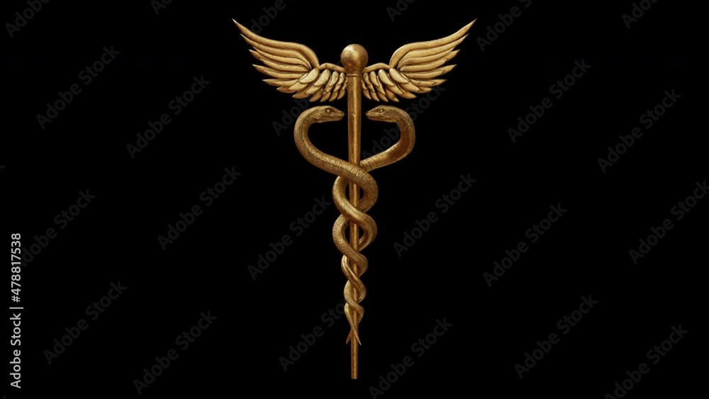 Rod of Asclepius with alpha channel