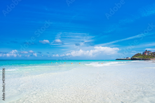 The beautiful beach of Varadero in Cuba photo