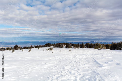 Beautiful Winter Snowy  Mountain Landscape from Bulgaria ,Vitosha  Mountain © boryanam