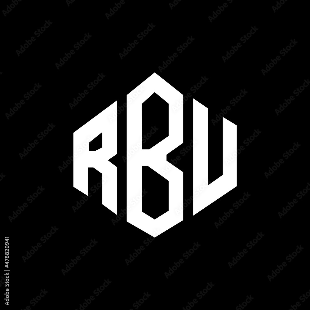 RBU letter logo design with polygon shape. RBU polygon and cube shape logo design. RBU hexagon vector logo template white and black colors. RBU monogram, business and real estate logo. RBU letter logo design with polygon shape. RBU polygon and cube shape logo design. RBU hexagon vector logo template white and black colors. RBU monogram, business and real estate logo.