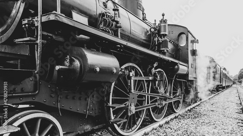 Treno storico con locomotiva photo