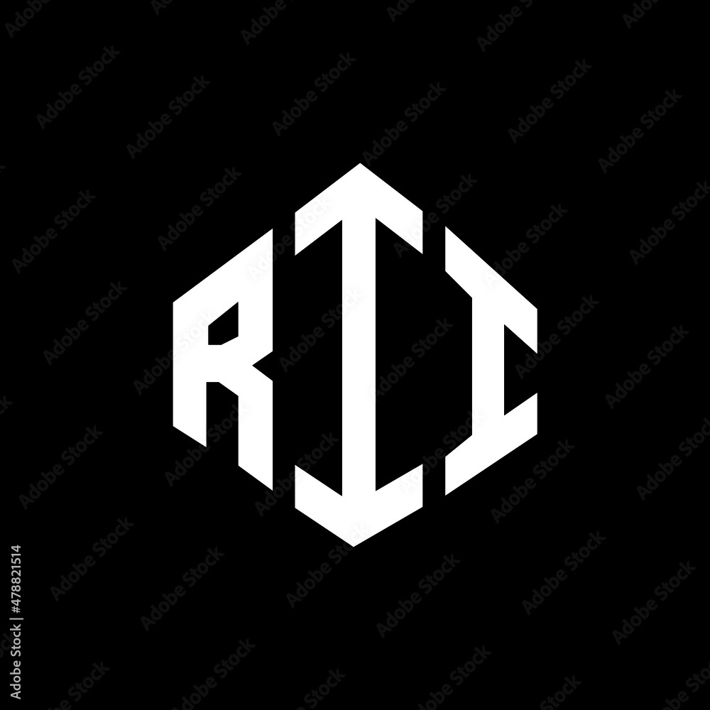 RII letter logo design with polygon shape. RII polygon and cube shape logo design. RII hexagon vector logo template white and black colors. RII monogram, business and real estate logo. RII letter logo design with polygon shape. RII polygon and cube shape logo design. RII hexagon vector logo template white and black colors. RII monogram, business and real estate logo.