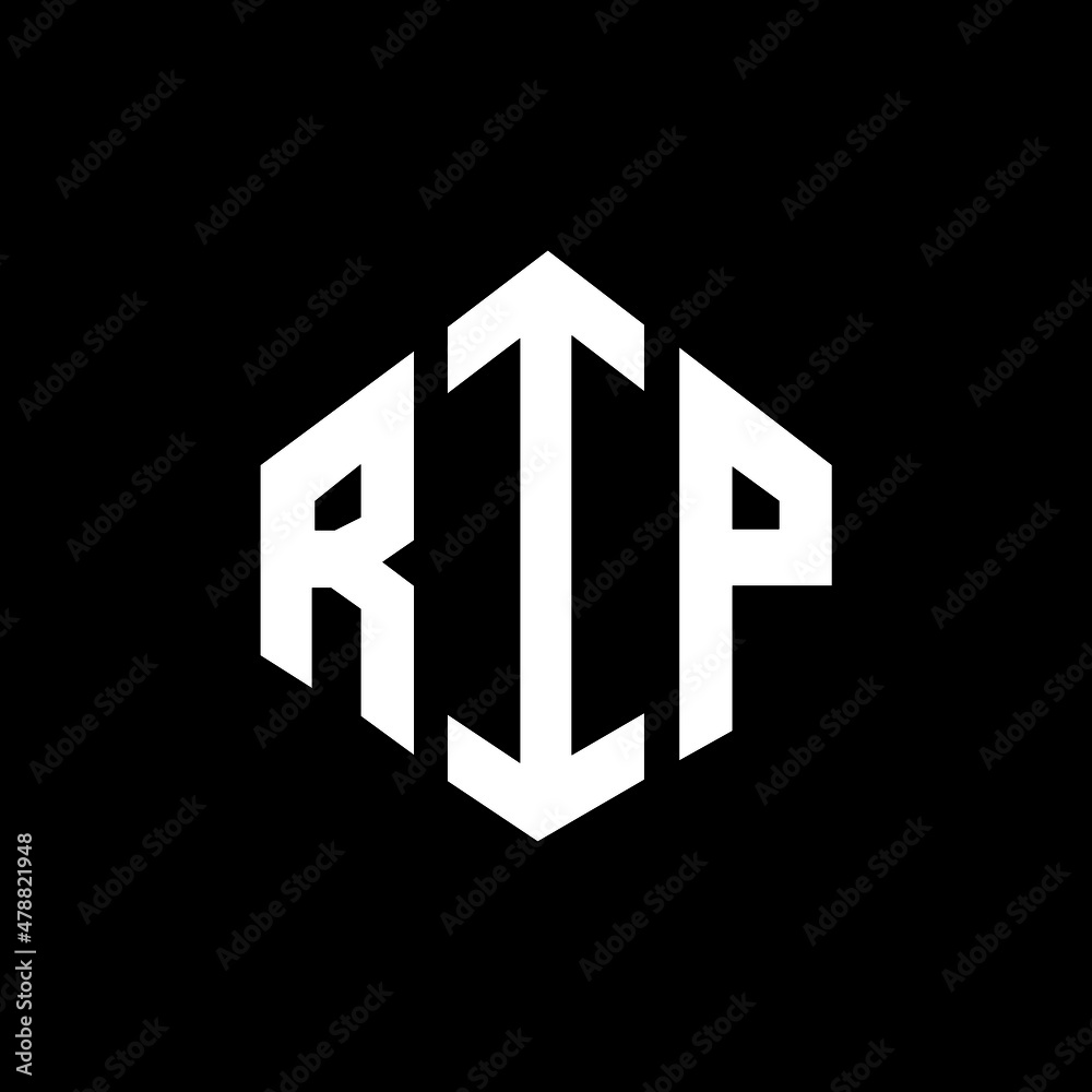 RIP letter logo design with polygon shape. RIP polygon and cube shape logo design. RIP hexagon vector logo template white and black colors. RIP monogram, business and real estate logo. RIP letter logo design with polygon shape. RIP polygon and cube shape logo design. RIP hexagon vector logo template white and black colors. RIP monogram, business and real estate logo.