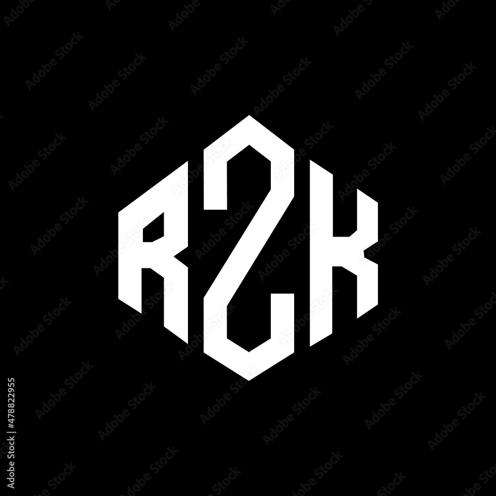 RZK letter logo design with polygon shape. RZK polygon and cube shape logo design. RZK hexagon vector logo template white and black colors. RZK monogram, business and real estate logo. RZK letter logo design with polygon shape. RZK polygon and cube shape logo design. RZK hexagon vector logo template white and black colors. RZK monogram, business and real estate logo.