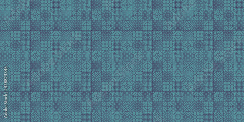 Chinese lattice window background. Seamless pattern. Vector. 中国の格子窓のパターン