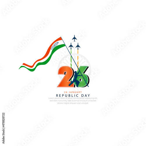 26 January- Happy Republic Day of India celebration.
