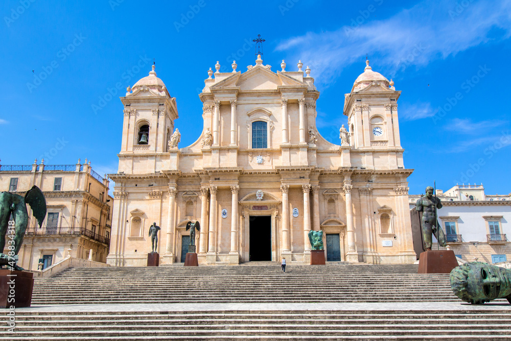 Obraz premium The Noto Cathedral in Sicily, Italy