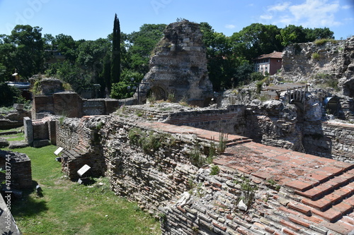 Bulgaria, Varna, July 9, 2021, Historic Roman Baths, ruins available for sightseeing, photo