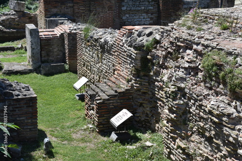 Bulgaria, Varna, July 9, 2021, Historic Roman Baths, ruins available for sightseeing, photo