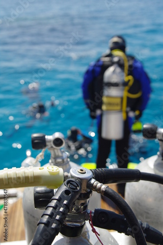 taucher taichen wasser springen