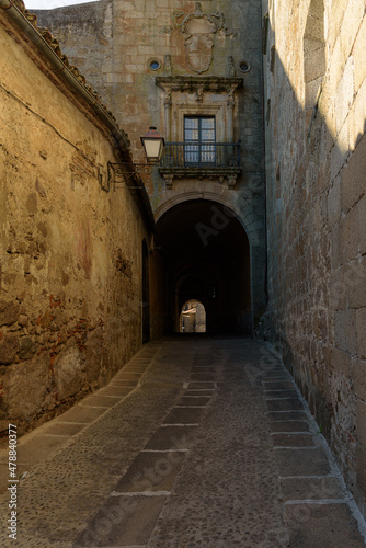Palace of the Marquis of Mirabel in the old town of Plasencia, Caceres, Extremadura, Spain