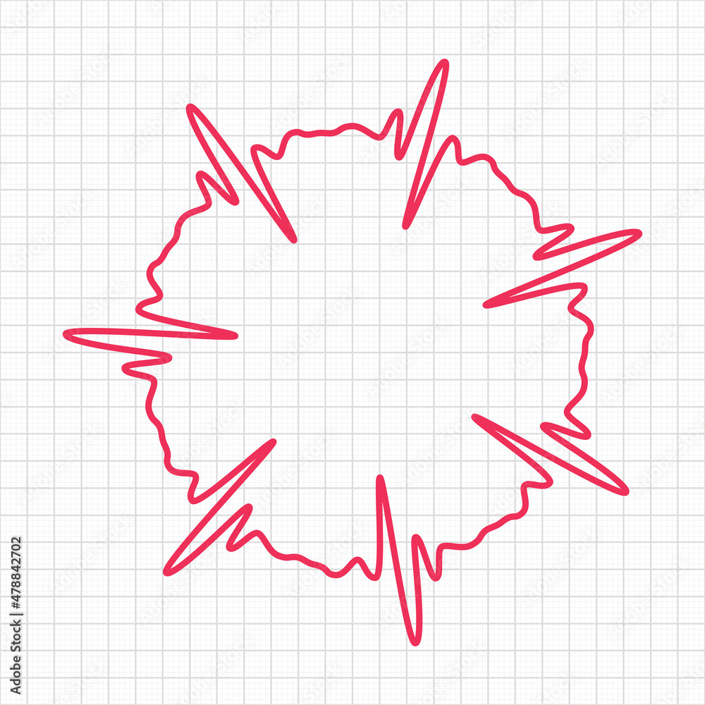 Obraz premium vector quote template with cardiogram line