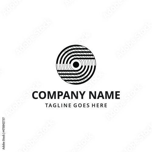 Music logo illustration for your design. Music element design for cards, invitations, flyers. Vector illustration of music background.