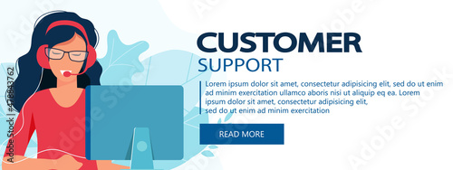Live support concept. Business customer care service concept. Icon for contact us, support, help, phone call and website click. Flat vector illustration.	