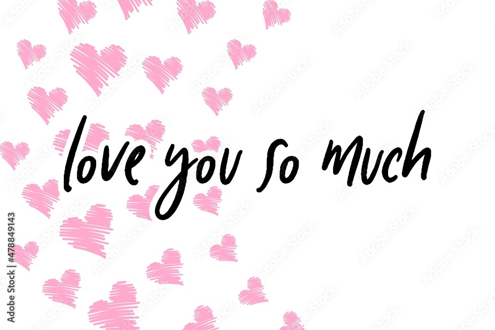  Valentine's day gift cart with love you so much text. Love related items. Home decoration printable.