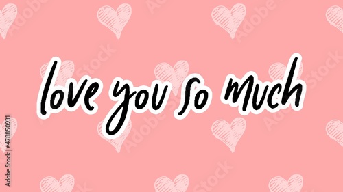  Valentine s day gift cart with love you so much text. Love related items. Home decoration printable.