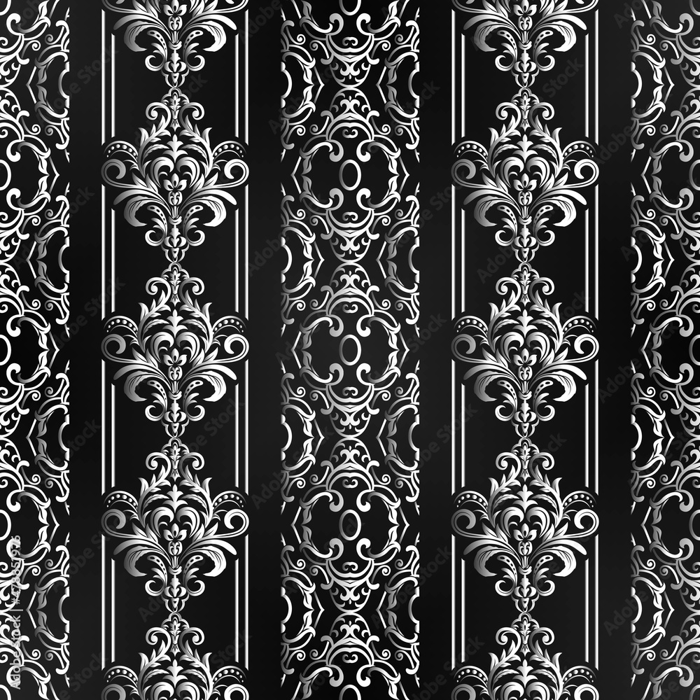 Damask Pattern Border