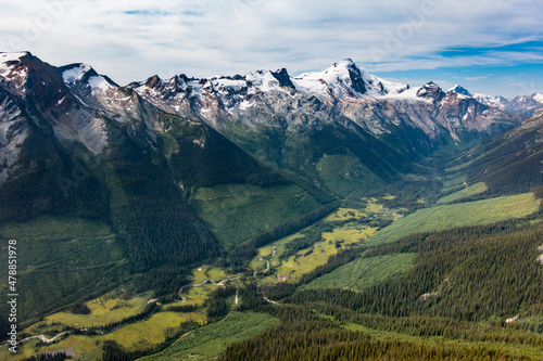 Clearcut Logging Selkirks Mountains BC Canada