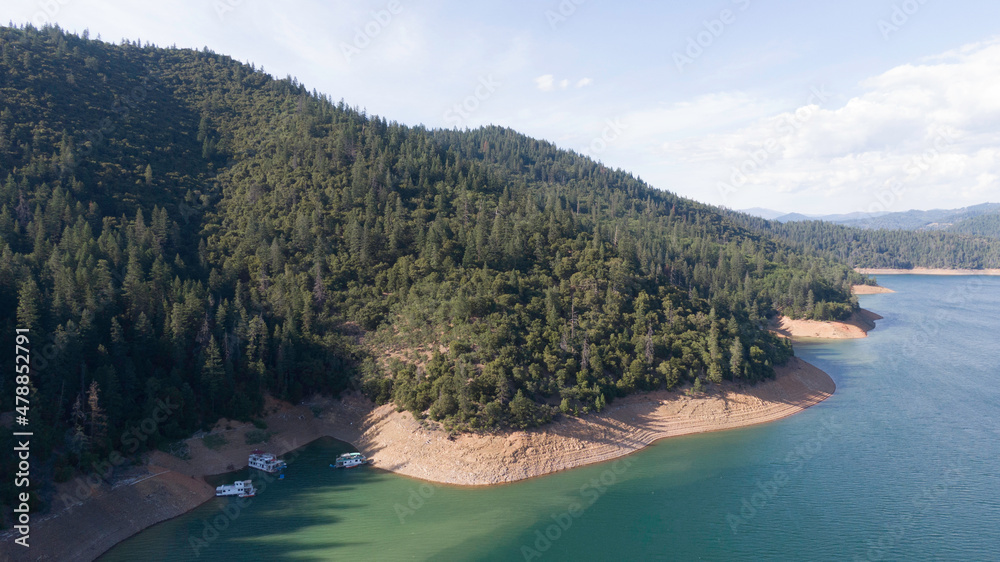 Aerial Photo Trinity Center Lake California