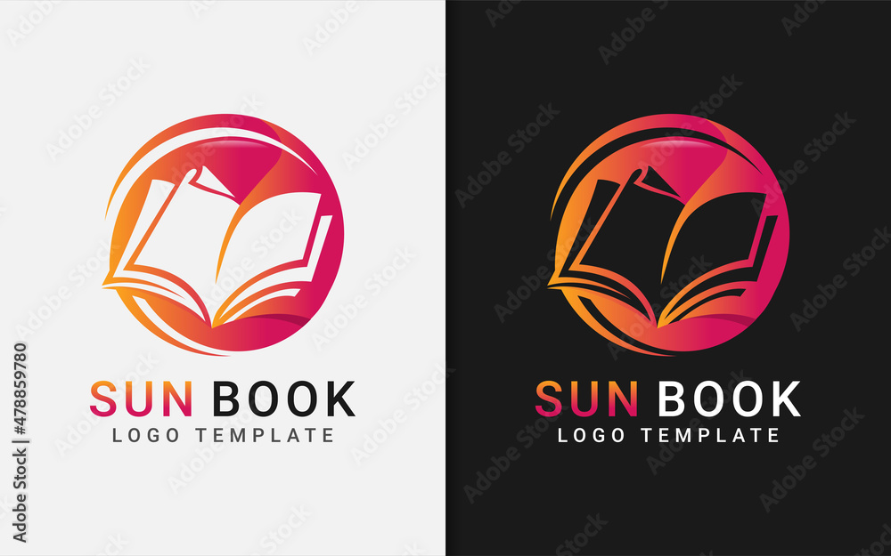Abstract Book with Modern Shape Vector Logo Illustration. Abstract Book with Modern Shape Vector Logo Illustration.
