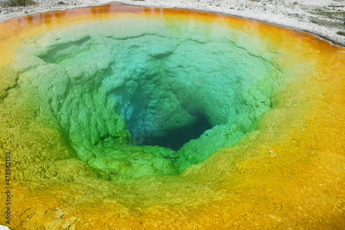Morning Glory Pool at Yellowstone National Park