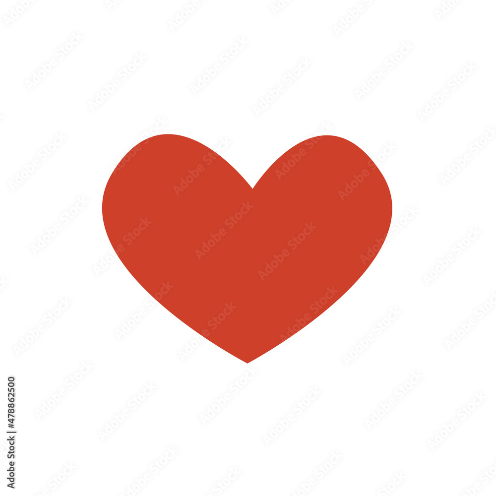 Vector simple heart on a white background Vector simple heart on a white background