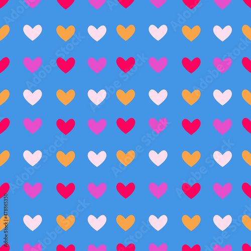 Hearts of different colors for Valentine's Day. Holiday. Love.