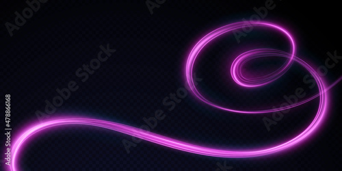 Light pink Twirl. PNG. Curve light effect of pink line. Luminous pink circle. Light pink pedistal, podium, platform, table. Vector PNG.